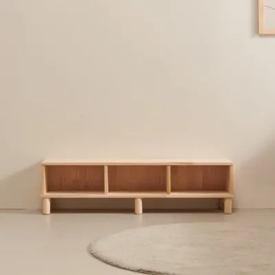 디포랙 삼나무 원목 거실장 1150