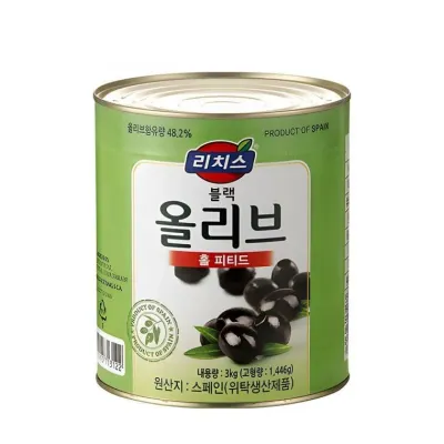 스페인산 블랙홀올리브 씨제거 대용량캔