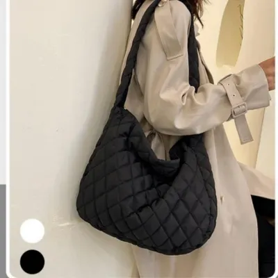 데일리 크로스 가방 누빔 패딩 패딩 여자 가방 캐주얼 데일리 여성 숄더백