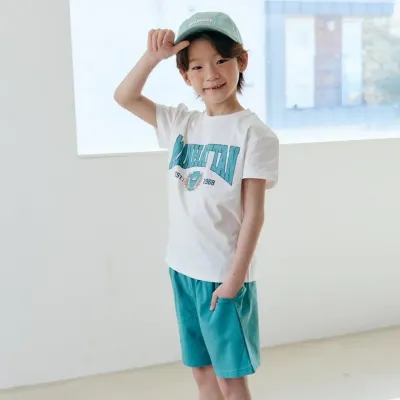 룰루모어 맨하튼 청록 LU122 여름 상하복 2종세트 아동 어린이 주니어