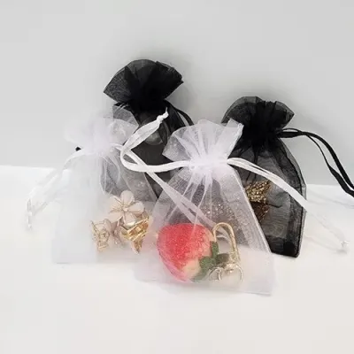 포장용 미니 망사 파우치 7x9.4cm 악세서리 간식 선물 포장