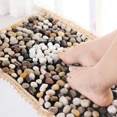 돌매트 고밀도 대형 40x150 시냇물 주방지압발매트 자갈매트 발지압판 천연지압발매트 지압발판매트
