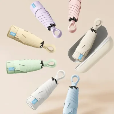[당일출고]우산 양산 양우산 우양산 5단 수동 UV자외선차단 초경량 미니 암막 방수 골프(고리형)케이스포함