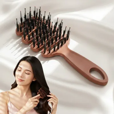 비단결 볼륨케어 헤어브러쉬 빗 / 두피마사지 뿌리볼륨 엉킴방지 드라이브러쉬