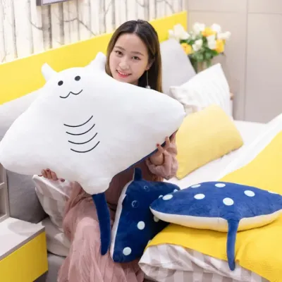 가오리인형 신상 모형 마귀 쿠션 해양 동물 봉제 완구 쥐가오리 봉제 가오리 인형