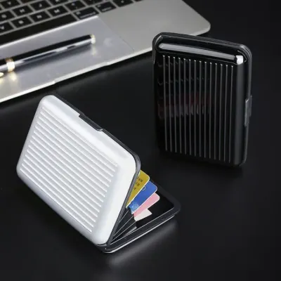 RFID 차단 카드 케이스 안티스키밍 여행 미니 포켓 신용카드 지갑