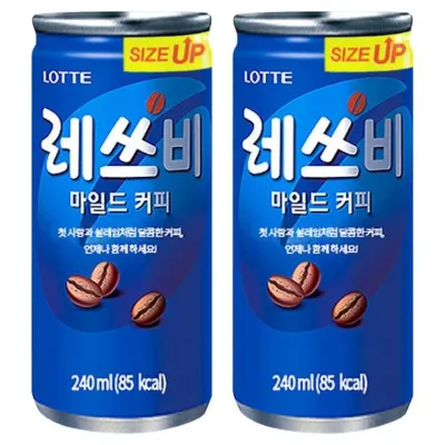롯데 레쓰비 마일드 240ml x 60캔 (30캔x2박스)