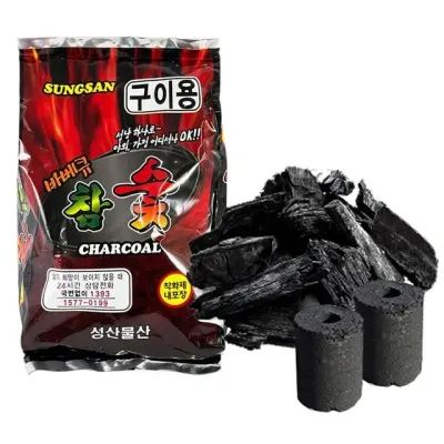 숯불용 숯불점화 바베큐숯 화롯불 650g
