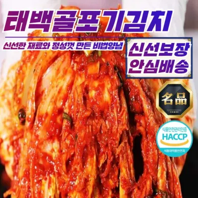 국내산 고냉지배추 태백골 포기김치 10Kg