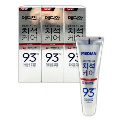 메디안 치석 화이트 치약 120g × 3P - D