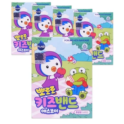 뽀로로 키즈밴드 혼합형 16매입 x 5개