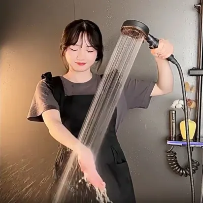 퓨어링 3단수압 온오프 샤워기헤드(그레이)