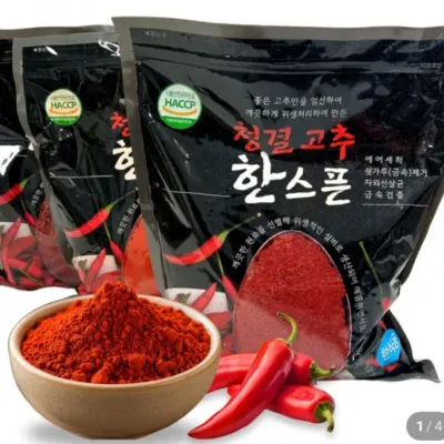 웰빙 한스픈 고춧가루 김치용 1키로 고추가루는 역시 (주)담세원푸드 굵은 입자 김장용 완전 공장도가