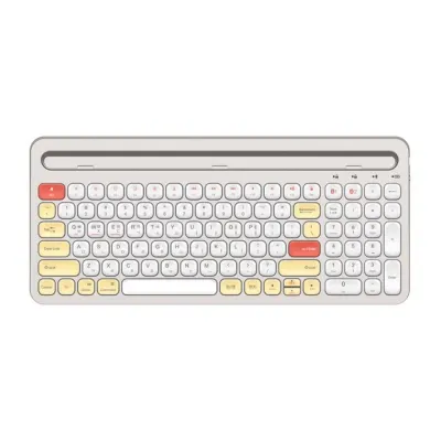 블루투스 5.0 크래들 무선 키보드 화이트 스마트폰 태블릿 PC 거치대