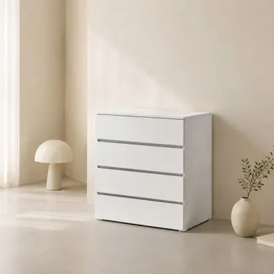 P3494 화이트 4단 서랍장 800