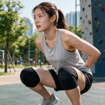 니슬리브 역도 스쿼트 크로스핏 헬스 운동 웨이트 트레이닝 헬스용품 밴드 고정