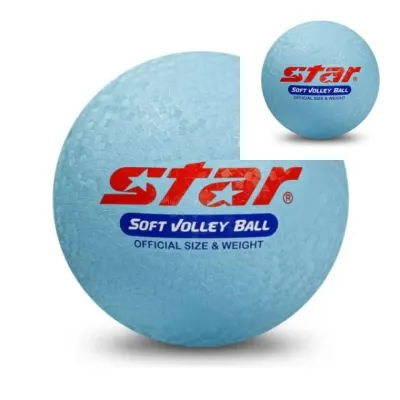 스타 소프트 발리볼 4호 블루 63mm 65mm 발리피구공 학교체육 피구공 배구경기