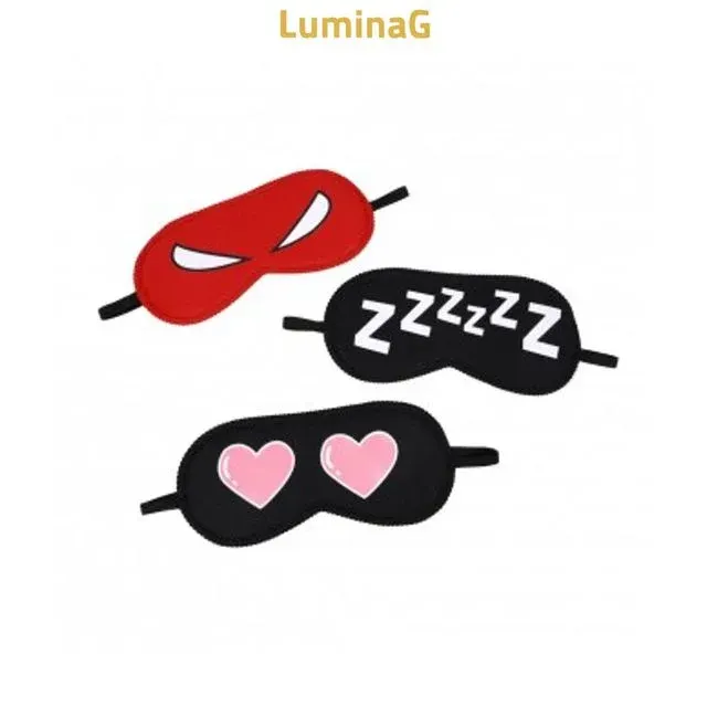 캐릭터 수면안대 눈가리개 레드화난눈 지켜보는 실용 보관
