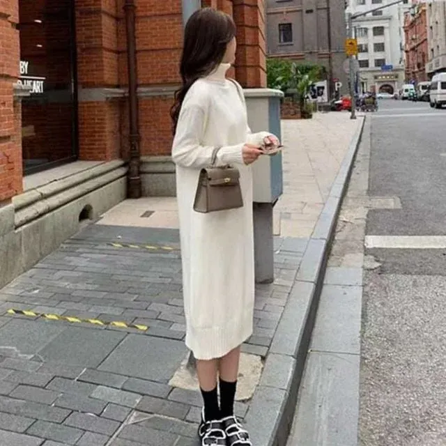 목폴라 니트원피스 롱니트원피스 롱원피스
