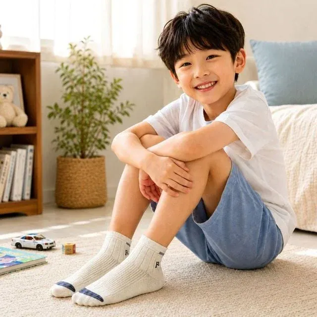 남아 메쉬양말 초등학생 여름 발목 삭스 단목양말