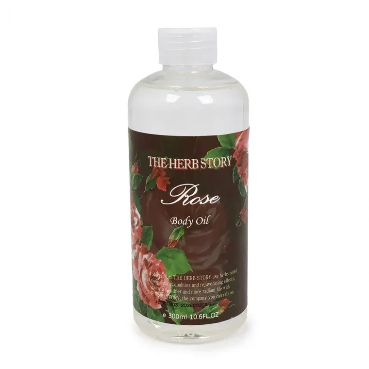 300ml 더허브스토리 바디오일 로즈