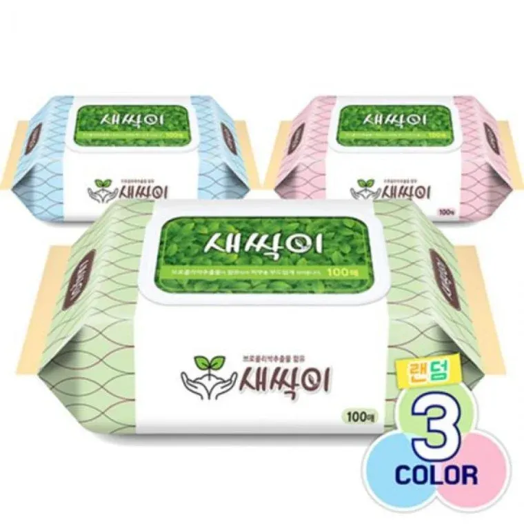 미래생활 물티슈 새싹이 캡형