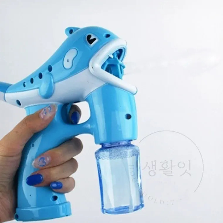 돌고래버블건 1개 아기비눗방울 비누방울만들기 아기버블건 비눗방울건 비누방울총