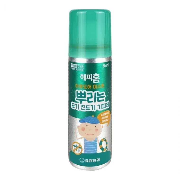 해피홈 몸에 뿌리는 모기 기피제 진드기 퇴치제 65ml