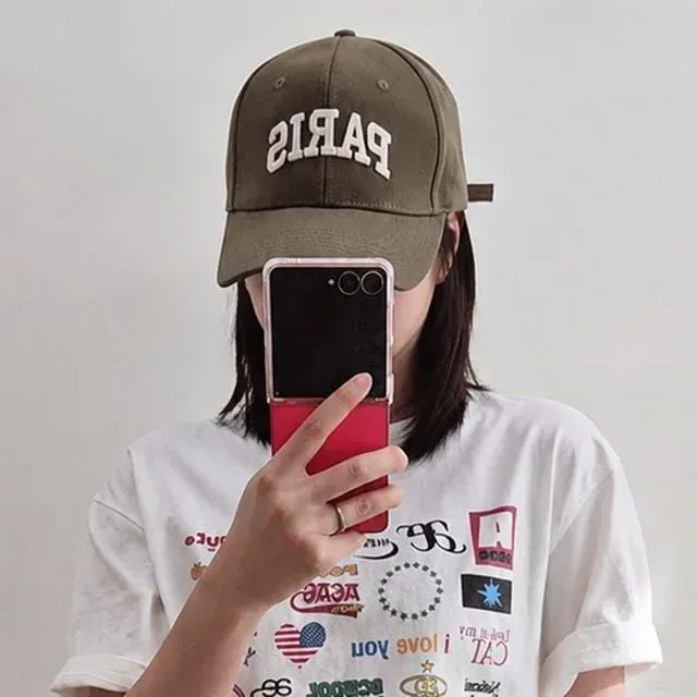 BC2-009 PARIS 부클 고급 자수 감성 데일리 캡 모자