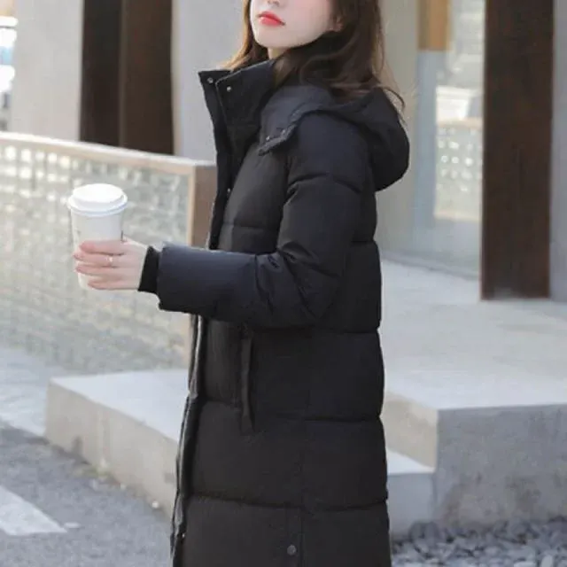 겨울 롱패딩 발목 기장 모던 스타일 방한 잠바 학생 패딩 아우터