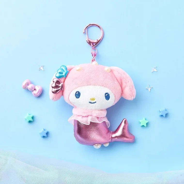 산리오 마이멜로디 인어 가방고리 10cm