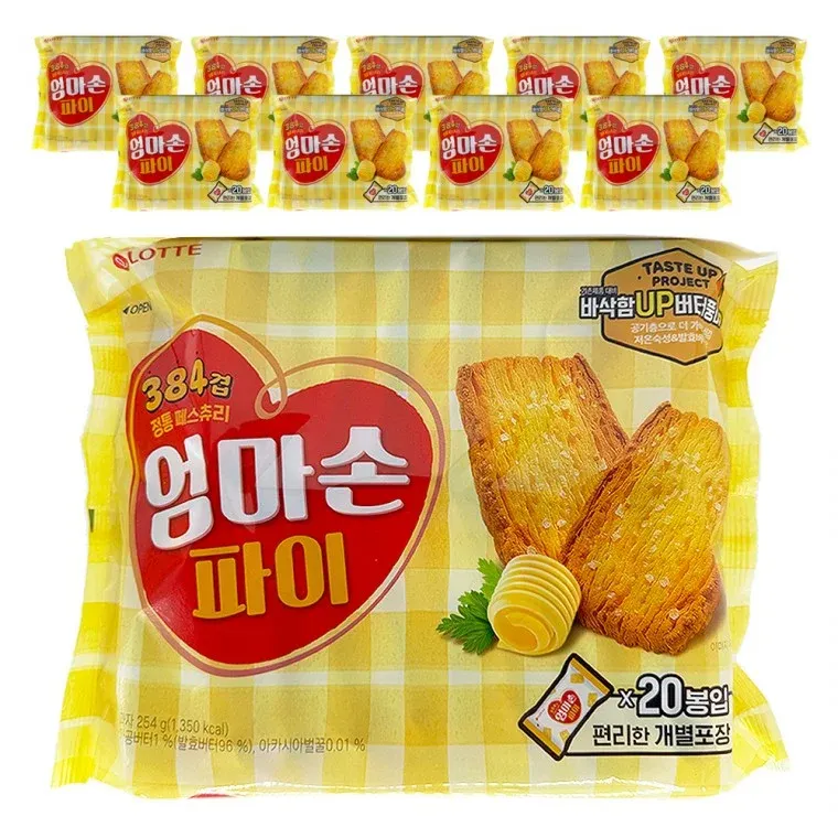 롯데 엄마손파이 254g x 10개