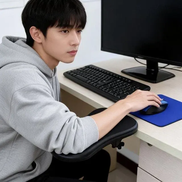 책상 팔받침대 손목 거치대 팔걸이 컴퓨터 책상용 팔꿈치 지지대 사무실 PC 작업용