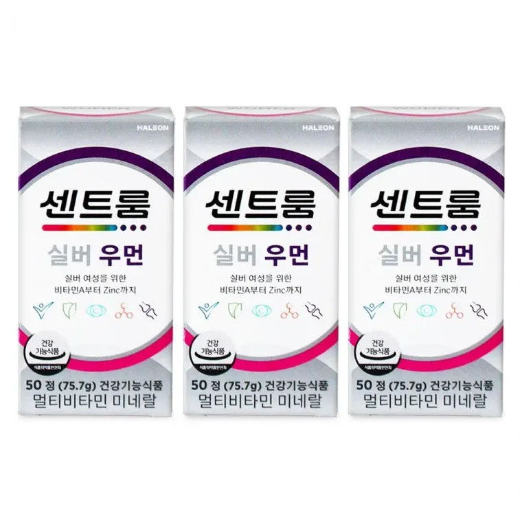 센트룸 실버 우먼 멀티비타민 미네랄 50정 3개