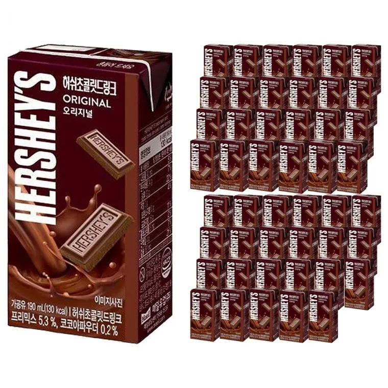 허쉬 초콜릿드링크 오리지널 190ml x 48개 (24개x2박스)