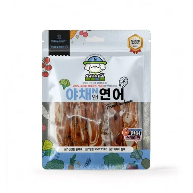 (3개묶음)야채앤 연어 스테이크160g