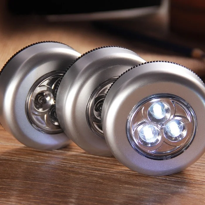LED 3구 무선 무드등 터치 취침 수유 화장대 조명