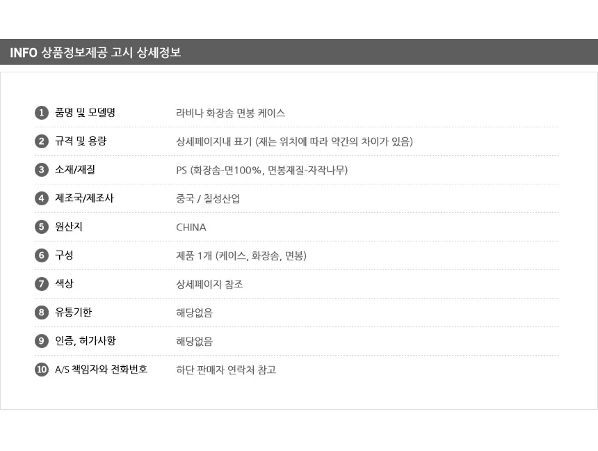 라비나 화장솜 면봉 케이스 네일도매 상세9