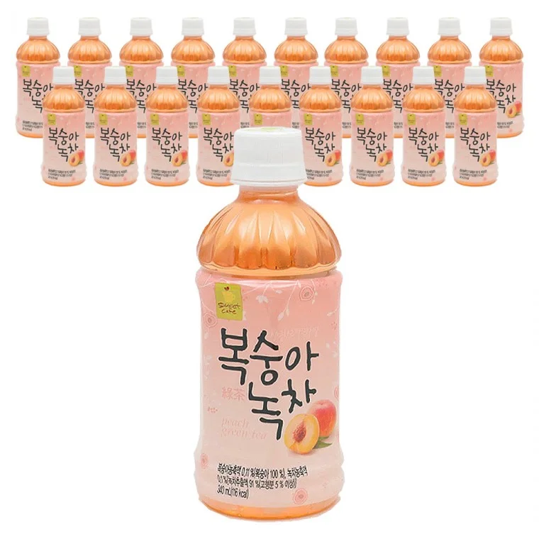 웰그린 복숭아녹차 340ml x 20PET