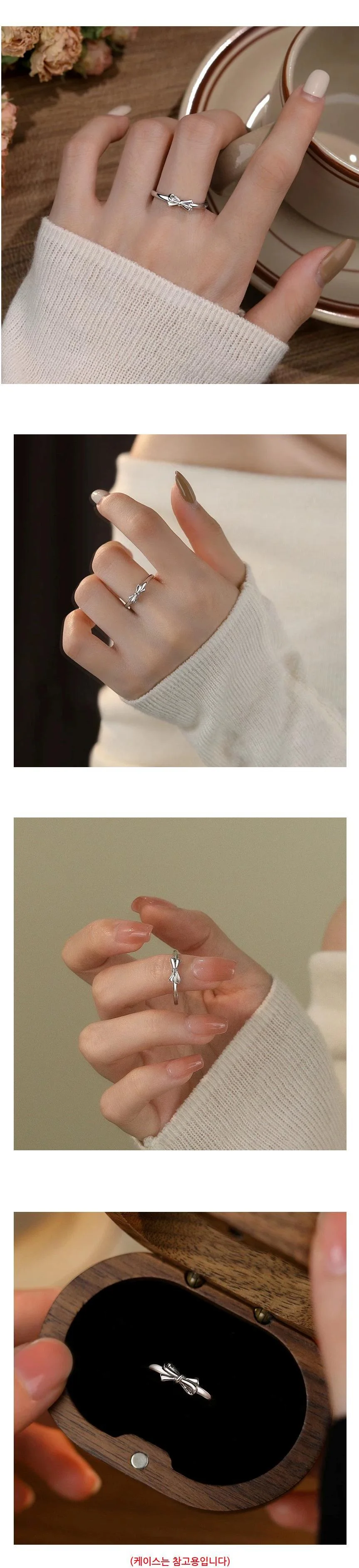 s999 순은반지 순은 리본반지 퀄리티좋은 고급은반지 상세4