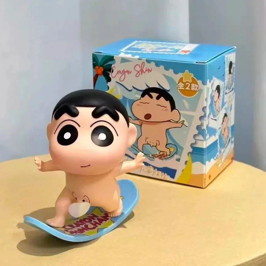 짱구욕실피규어 귀여운 누드 파도타기 크레용 짱구 엉덩이 인형 탁상 장식품 차 트렁크 손으로 상세2