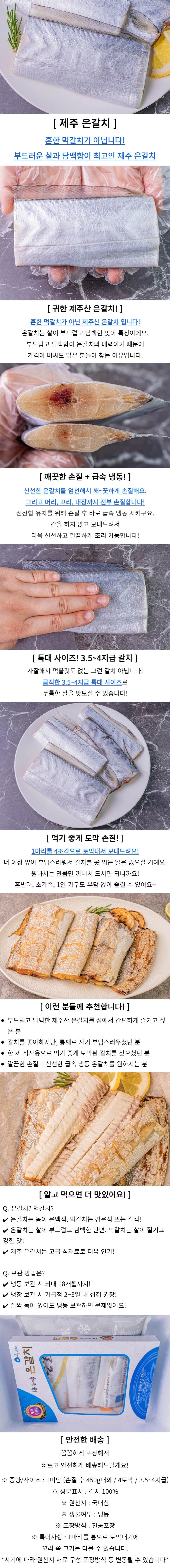 제주 은갈치 3미 특대 손질갈치 상세1