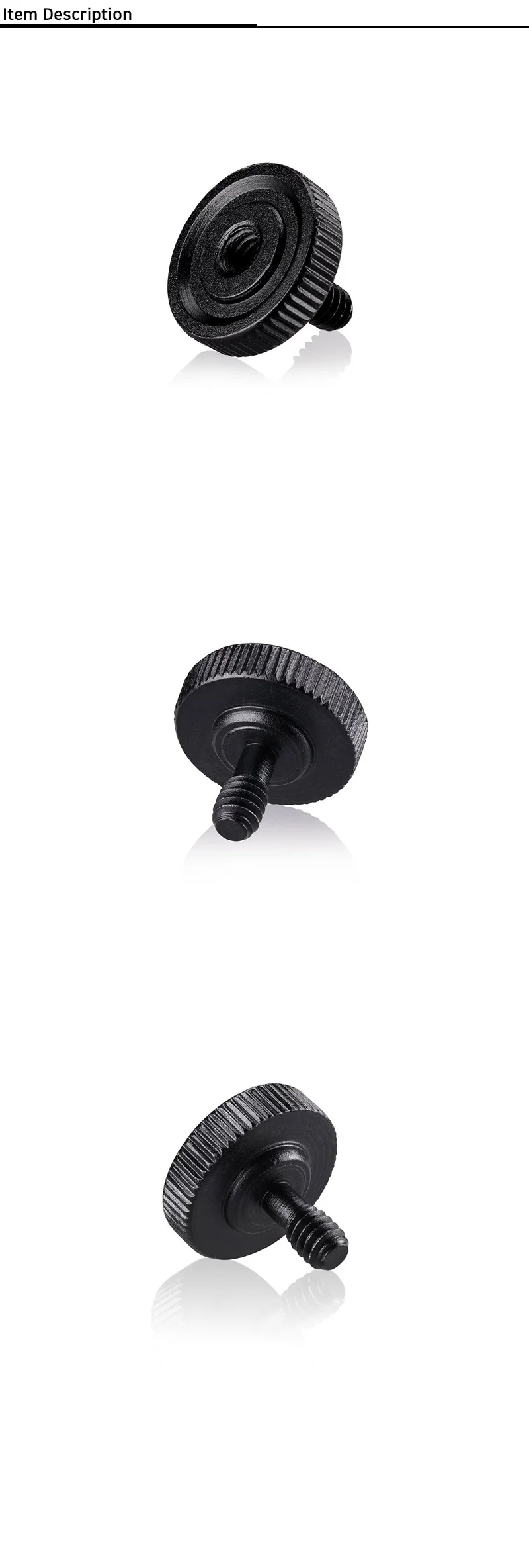 카메라 브라켓 소켓 고정 볼트 1/4 나사 삼각대 마운트 상세2