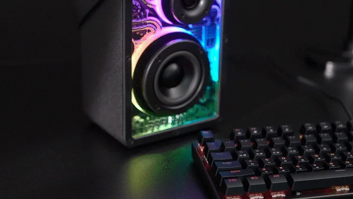 캔스톤 500 RGB 투명 우퍼 블루투스 스피커 데스크테리어 상세4