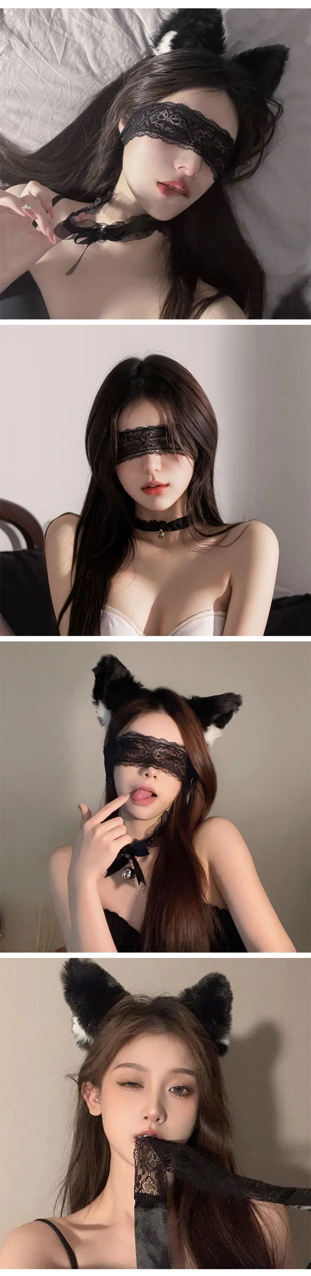 섹시 레이스 안대 눈가리개 이벤트 유혹 구속 할로윈 이벤트 상세3