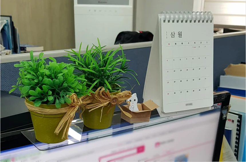 나비몰 부착식 모니터 선반 컴퓨터모니터선반 모니터수납선반 컴퓨터선반 상세8