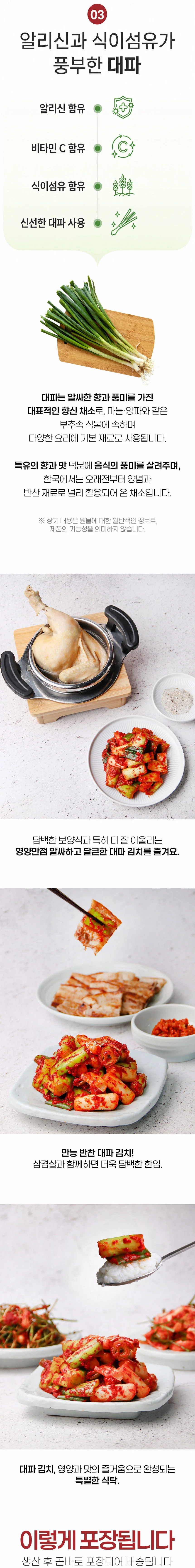 30년 전통 산청할매 대파김치 3kg 상세2