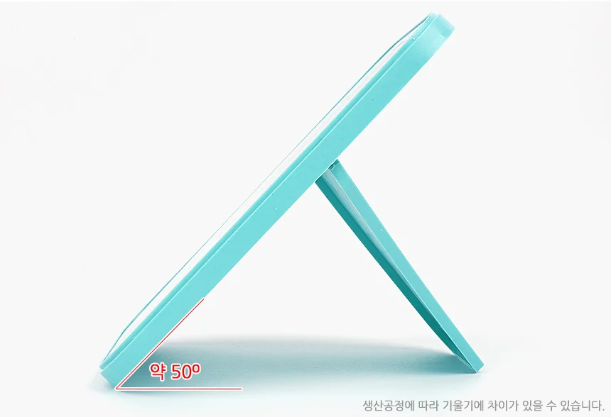 스탠드 화장 소형 사무실 접이식 사각거울 상세5
