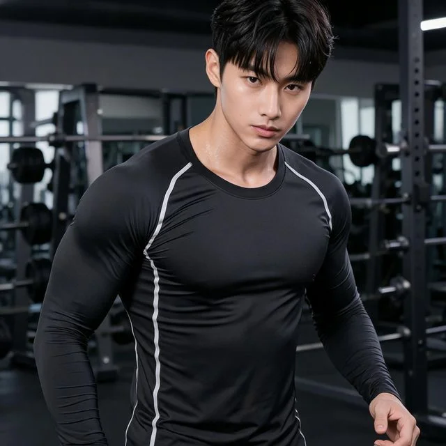 남성 스포츠 긴팔 티셔츠 운동복 트레이닝 웨어 헬스 조깅 등산 운동 의류