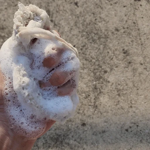 천연마 코튼 거품망 비누 주머니 방향제 상세1